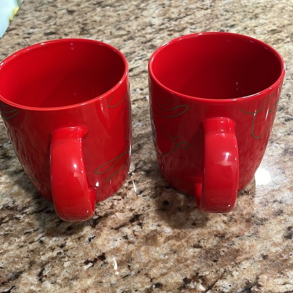 Starbucks Coffee Mug Set 12 fl oz 2020 Christmas Red FA LA LA LA LA Holiday - Picture 4 of 6